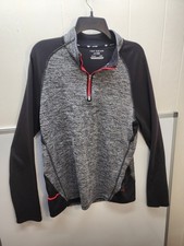 Men's Pullover Tek Gear Long Sleeve 1/4 Zip-up Size Large Dry Tek