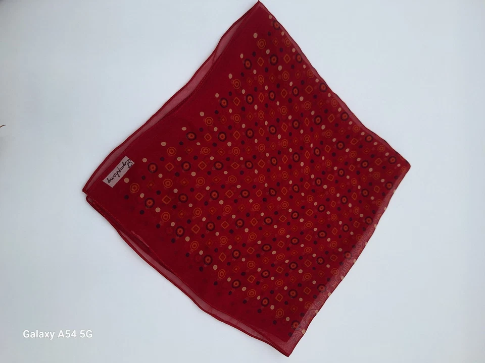 Винтажный головы волос шеи шарфы лот из 4 Weitz симфонии геометрический психоделический - Изображение 4 из 4