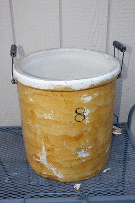 Antique 8 Gallon Red Wing Stoneware Crock With Handles Pat. Dec. 21, 1915