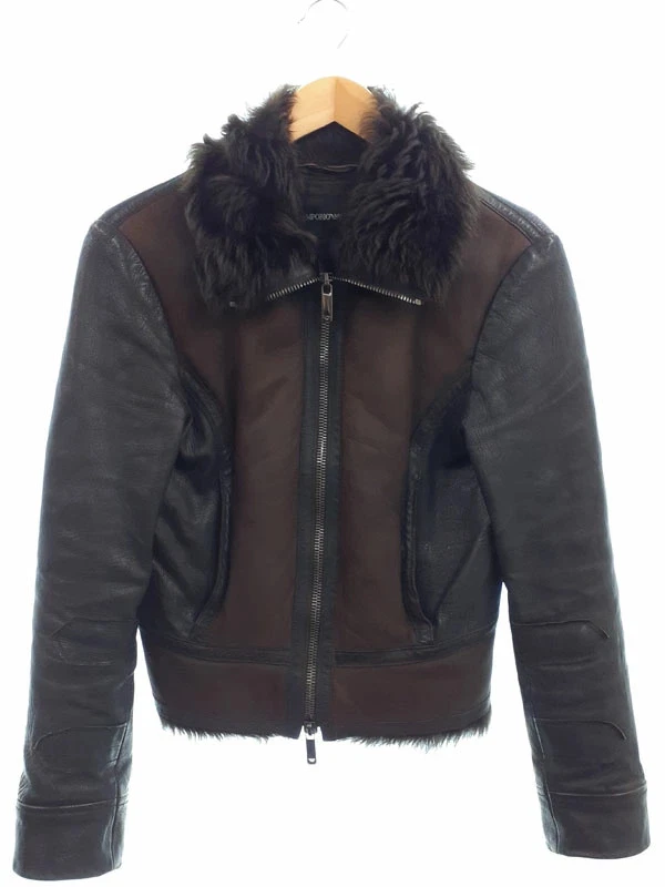 ジャケット・アウター archive EMPOLIO ARMANI Leather Jacket Giorgio Armani AW1983 leather jacket Early-era main Line leather