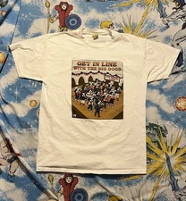 Vintage Big Dogs Get In Line Achy Breaky Bones T-Shirt L Country Music Parody
