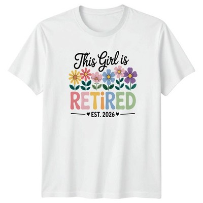 This Girl Is Retired Damen T-Shirt Ruhestand Geschenk für sie