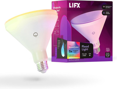 Color PAR38 Smart LED Bulb, 1600 Lumens, Indoor/Outdoor Can & Flood Light, Milli