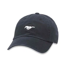 American Needle Ford Mustang Micro Slouch Hat Pony Icon Dad Cap Black OSFA New