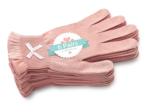 Beauty Cotton Gloves with Touchscreen Fingers for SPA, Eczema, Dry Hands, Han...