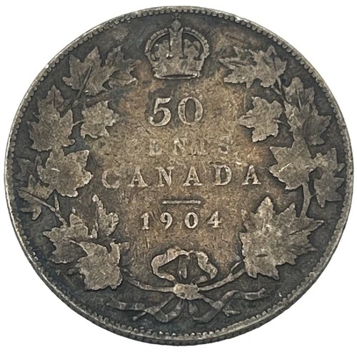 1904 Canada 50 Cents — photo from the most recent tracked eBay sale