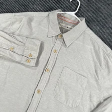 The Normal Brand Shirt Mens XL Extra Large Beige Long Sleeve Button Up