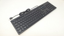 NEW Dell KB216 GERMAN Slim Office Multimedia Desktop Keyboard BLACK - 0HNF4