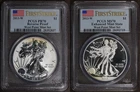 2013-W (MS70 & PR70) Mint State Reverse Proof American Silver Eagle Set PCGS