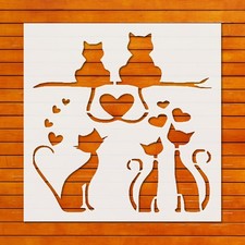 Reusable Cat Stencil Template for Wall Art DIY Crafts - StencilAir