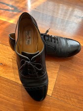 Hand made tengo tango black mens shoes size 11 in good condition