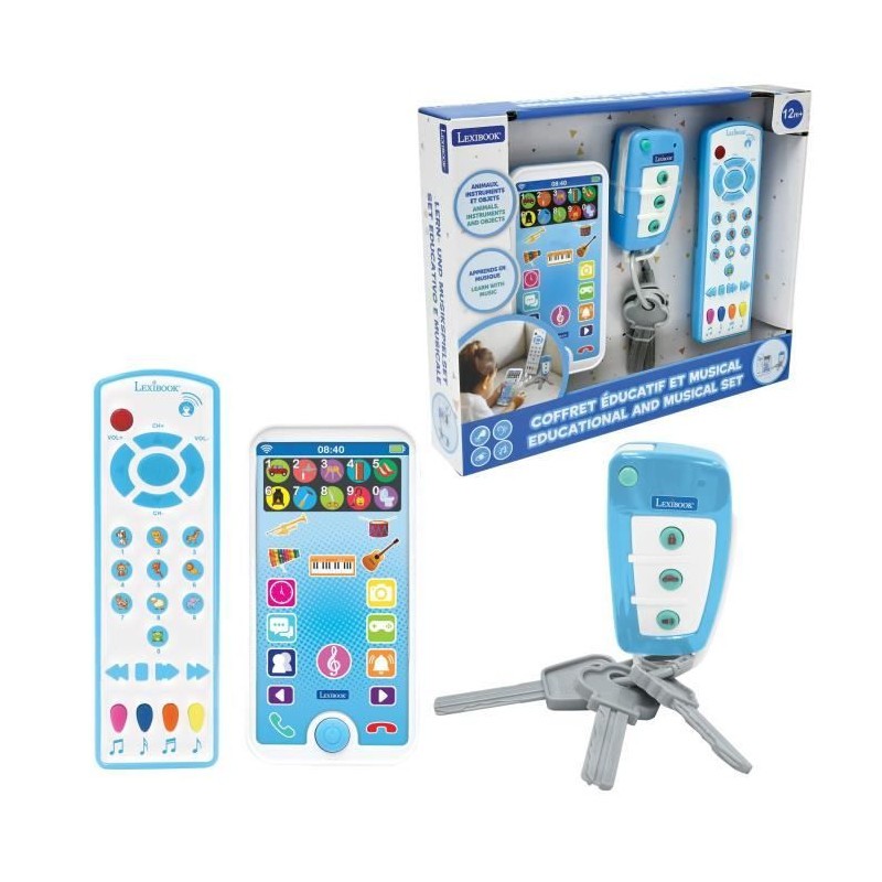 Télécommande et clés éducatives portables, une idée de cadeau de naissance idéale et unisexe