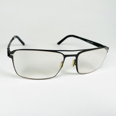 PRECISION Brille MATT GUNMETAL RECHTECKIG Brillengestell MOD: M1503
