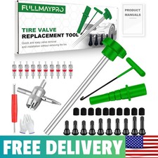 Fullmaypro 38pcs Tire Valve Stem Core Quickly Replacement Tool Kitquick Change