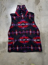 Chaps Sport Women's Full Zip Aztec Print Fleece Vest XL