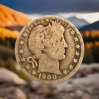 1900 O BARBER QUARTER DOLLAR - US COLLECTIBLE COIN 90% SILVER w/ FREE SHIPPING