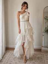 MAC DUGGAL TIERED RUFFLE DRESS Size 2