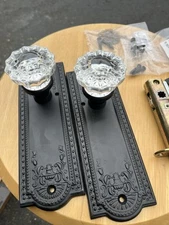 Nostalgic Warehouse Crystal Meadows Plate Passage Knob Set