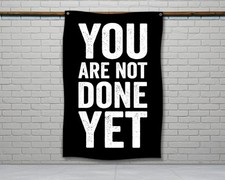 Motivational Gym Flag - Fitness Wall Art Banner