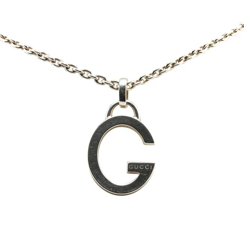Collana Gucci placca G SV925 argento donna s GUCCI usata