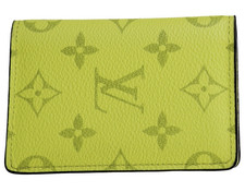 LOUIS VUITTON Leather Monogram ID/Document Holder men Yellow Logo