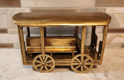 Vintage Solid Brass San Francisco Cable Car 6  Brass Trolley Made in India 