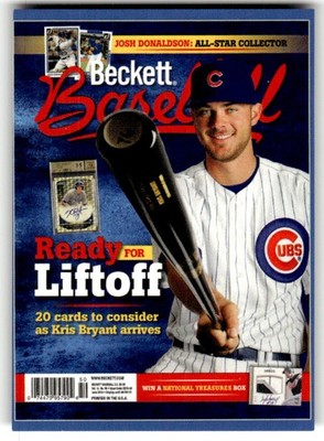 2015 Beckett National Convention Cover Promos Kris Bryant #/1500 #NNO