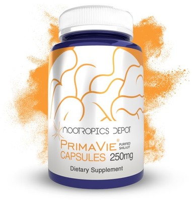 Nootropics Depot PrimaVie Shilasjit Capsules 250mg 90 Count Purified Energy Supp