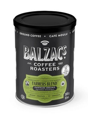Balzac's Farmers Blend Light Roast Ground Coffee - 300g (10oz)