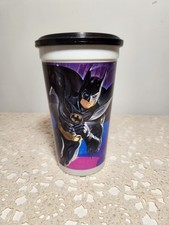 McDonald's Batman Returns 1992 Batman Plastic Drink Cup With Frisbee Batdisc Lid