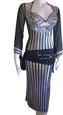 Egyptian Belly Dance Costume Saidi Dress, Baladi Galabia, Fallahi Abaya, Outfit