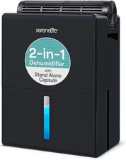 SereneLife Dehumidifier 91 Oz Quiet Dehumidifier for Bedroom, Bathroom, Basement