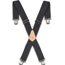 AWP Work Suspenders | 2" Fully-Adjustable Webbing Adjustable Size, Black