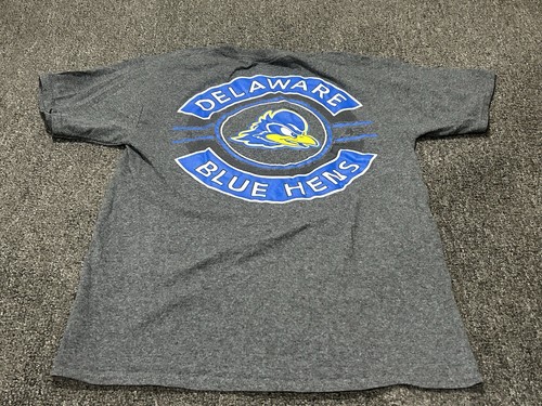 Delaware Blue Hens T-Shirt Adult Small Dark Grey Short Sleeve Tee Mens Champion - Picture 6 of 10