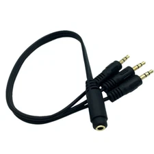 3.5mm Stereo Male Audio Splitter Adapter Cable 3.5mm TRS Female to 3x 1/8"