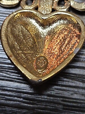 Broche Cœur Argenté/doré Premier Designs - Occasion - Parfaite Pour Accessoiriser