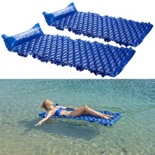 PEARL 2er-Set aufblasbare Wasser-Luftmatratzen, 155 x 76 cm, bis 80 kg