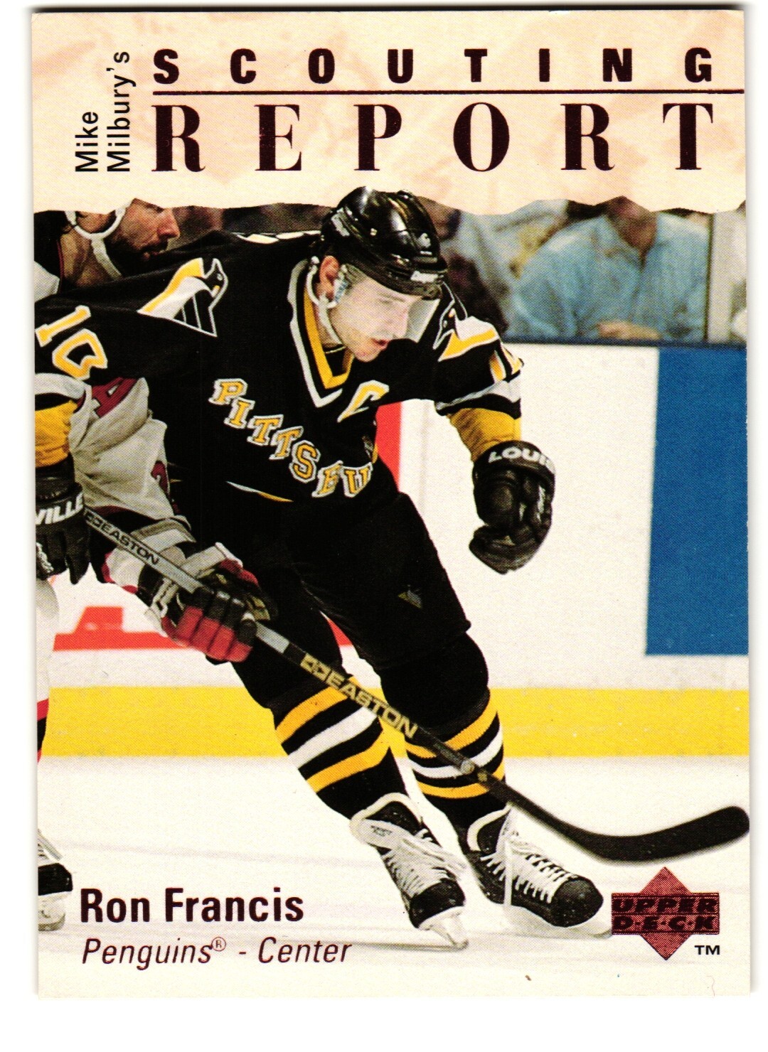 1995-96 Upper Deck Scouting Report #255 Ron Francis, Pittsburgh Penguins