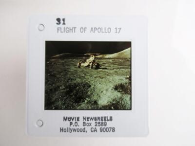 35mm Foto Astronomisches Dia Flug von Apollo 17