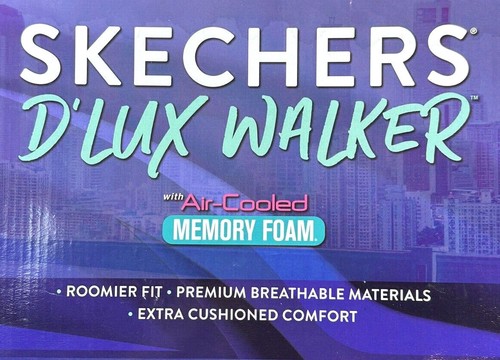 Skechers D'Lux Walker / STAR STUNNER / Womans / WHITE-BLACK-PINK / NIB/ Reg $95 - Picture 6 of 9