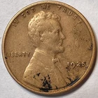 1925-S Lincoln Wheat Cent Extremely Fine XF Coin, Cleaning #9610
