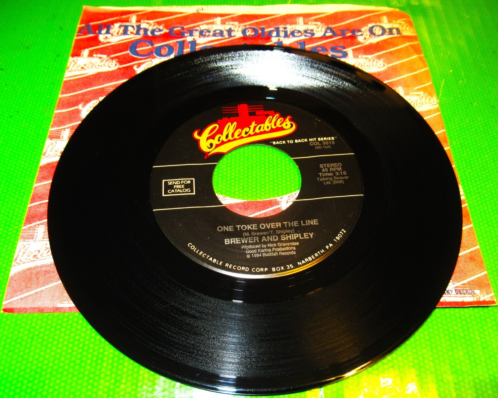 Brewer And Shipley, One Toke Over The Line / Tarkio Road eBay