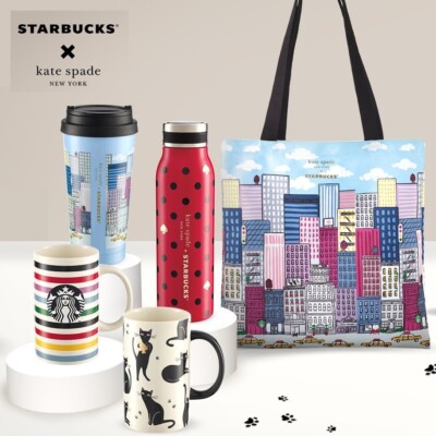 STARBUCKS x kate spade Double Wall Stainless Tumbler Bottle, etc. JAPAN NEW
