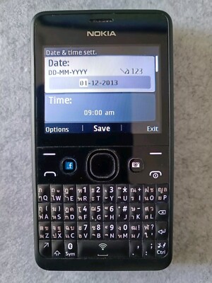 Nokia Asha 210   Schwarzes Mobiltelefon für Thailand