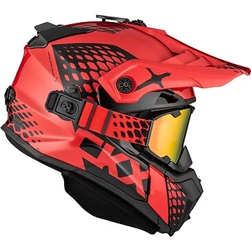 Casco de moto de nieve CKX Titan Viper con 210 gafas rojo brillante talla 2XL Foto 2 de 4