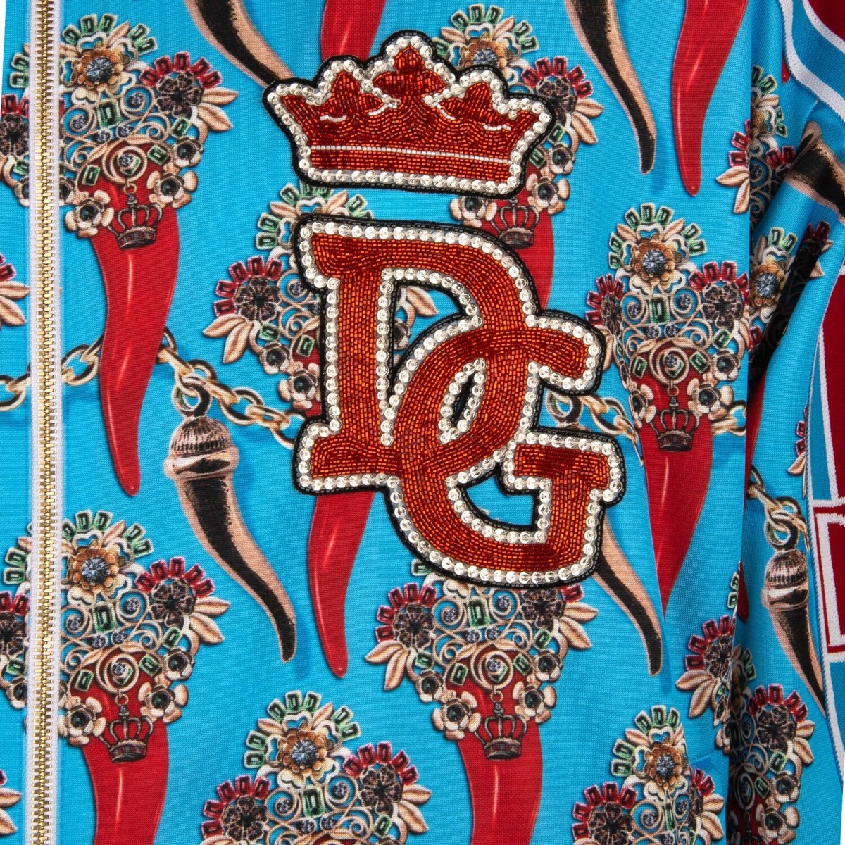 DOLCE & GABBANA Pepper DG Logo DNA Pearl Crystal Crown