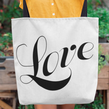 AOP Tote Bag "Love" in 3 Sizes