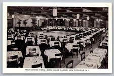 Postcard Main Dining Room Glen Island Casino New Rochelle New York Badolato's