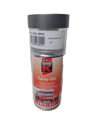 1 Spraydose BMW 237 Granitsilber Met. Autolack Lackspray 150ml Spray Set AutoK