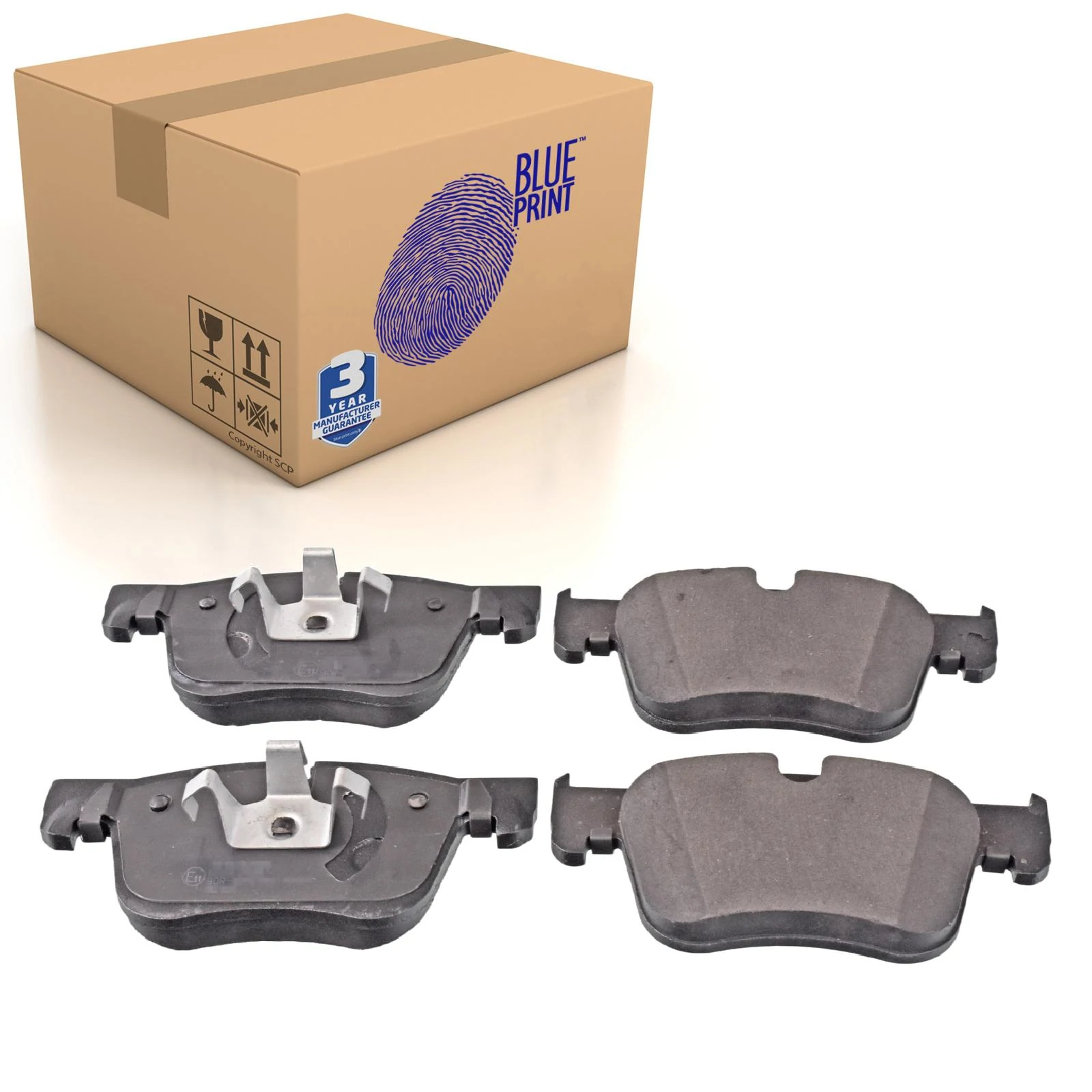 Front Brake Pads C4 Picasso Set Kit Fits Citroen Blue Print ADP154212 - Image 17